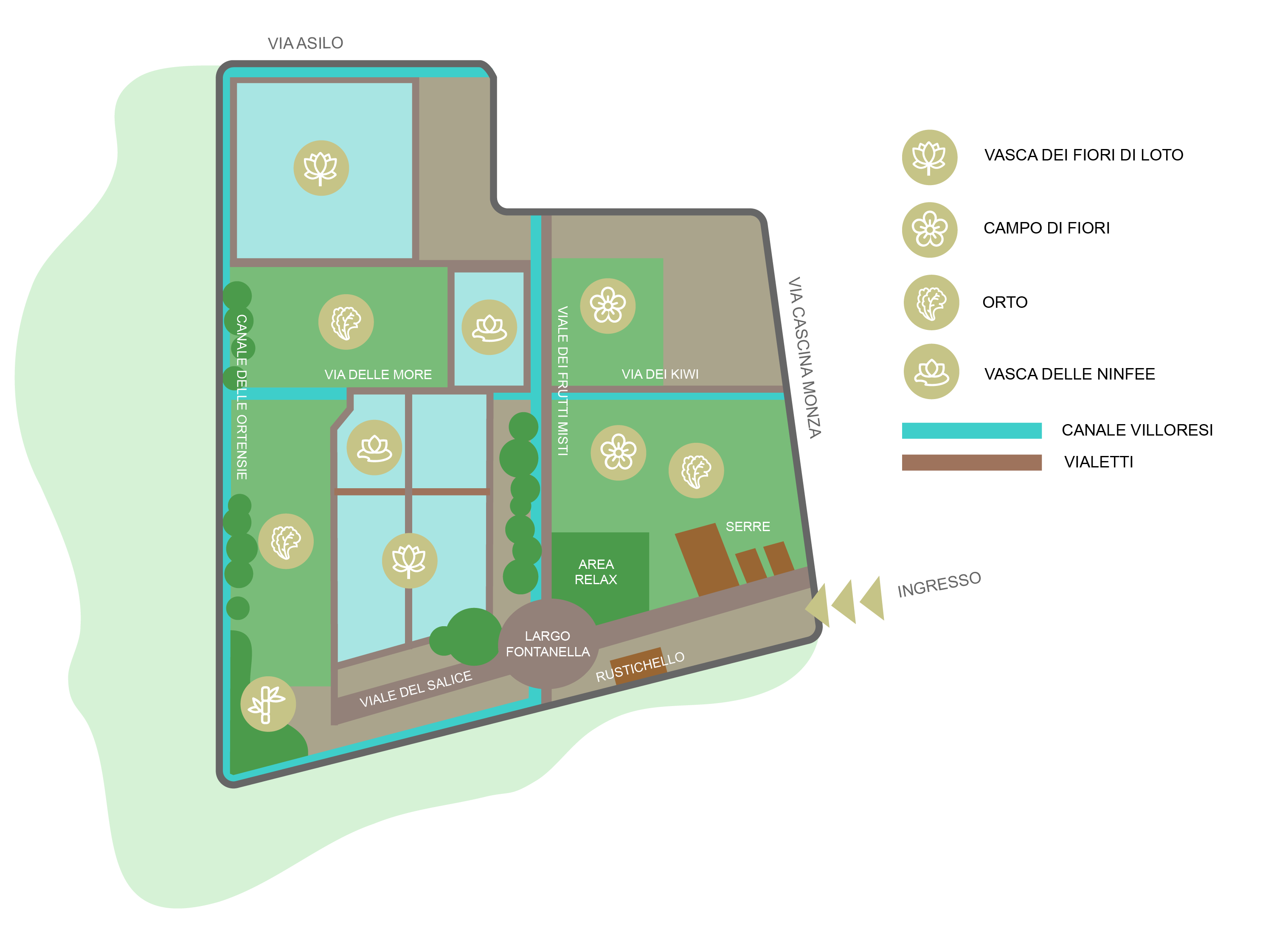 mappa Giardino del Loto